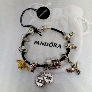 Pandora Bracelet w/ Harry Potter Charms